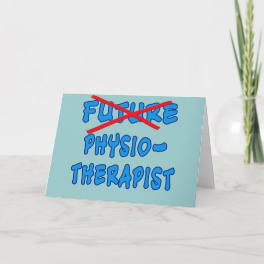 Geen toekomstige fysiotherapeut meer kaart (Voorkant)