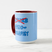 Geen toekomstige fysiotherapeut meer mok (Voorkant links)