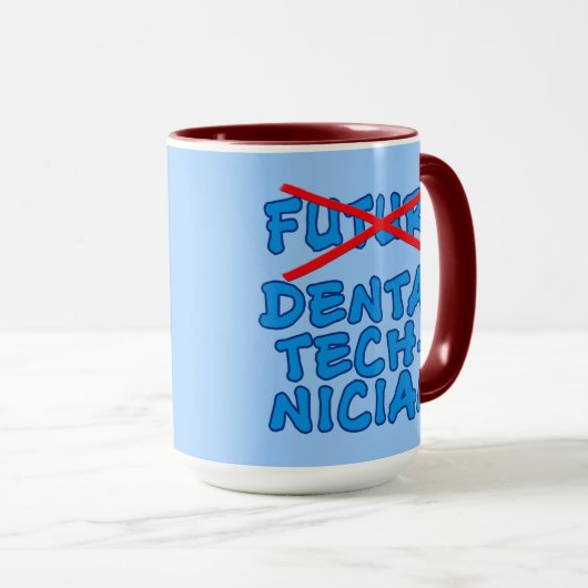 Geen toekomstige tandtechnicus meer mok (Voorkant rechts)