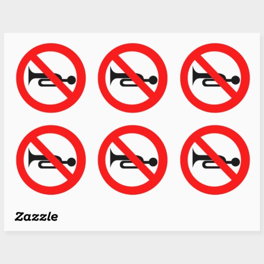 Geen toetsbord ronde sticker (Vel)