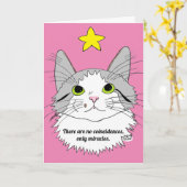 Geen toeval, alleen Wenskaart van Miracles Kaart (Gele Bloem)