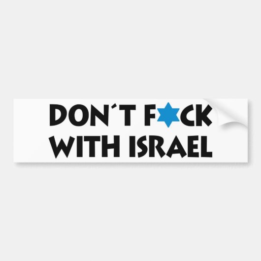 Geen toeval met Israël - joodse staatspride Bumpersticker (Voorkant)