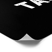 Geen Tofu Puns, het zijn smaakloze eten Pun Dark B Poster (Hoek)