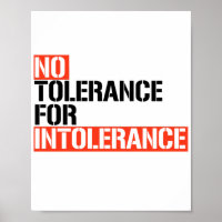 Geen tolerantie voor intolerantie