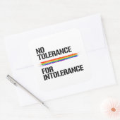 Geen tolerantie voor intolerantie vierkante sticker (Envelop)
