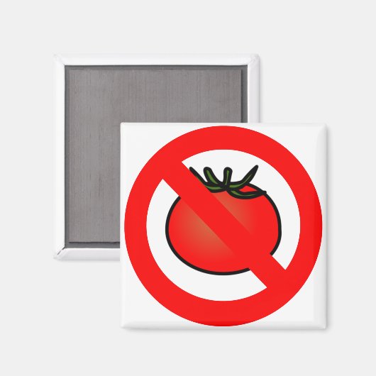 Geen tomaten Magnet (Voorkant / Achterkant)