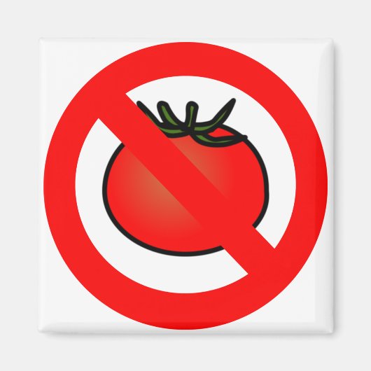 Geen tomaten Magnet (Voorkant)