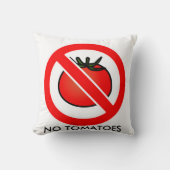 Geen Tomaten T-Shirt, Kinderen Kussen (Voorkant)