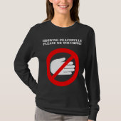 Geen touchpad alsjeblieft kraamt t-shirt (Voorkant)