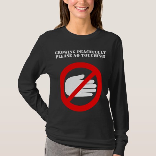 Geen touchpad alsjeblieft kraamt t-shirt (Voorkant)