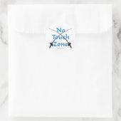 Geen touchzone afschermen ronde sticker (Tas)
