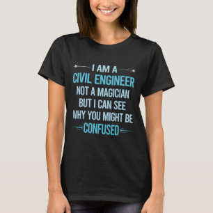 Geen tovenaar - civiel ingenieur t-shirt