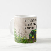 Geen tractor als het geen groene koffie-Mok is Koffiemok (Voorkant links)