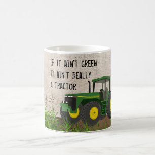 Geen tractor als het geen groene koffie-Mok is Koffiemok