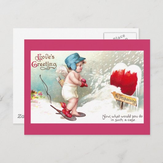 Geen tranende hart Valentijn Feestdagenkaart (Voorkant / Achterkant)