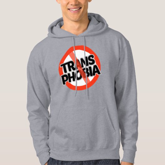 Geen transfobie hoodie (Voorkant)