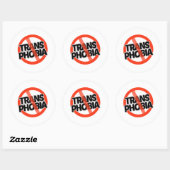 Geen Transfobie Ronde Sticker (Vel)