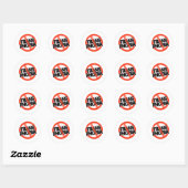 Geen Transfobie Ronde Sticker (Vel)