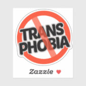 Geen Transfobie Sticker (Vel)