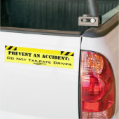 Geen trappelstuurprogramma, een ongeluk voorkomen bumpersticker (Op Truck)