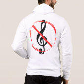 Geen treble rits hoodie (Achterkant)