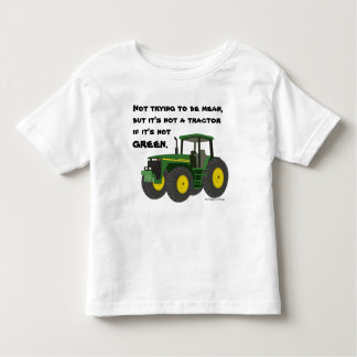 Geen trekker als het niet groen is. kinder shirts