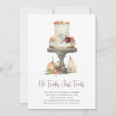 Geen Tricks, alleen maar een Halloween-feest Kaart (Voorkant)