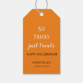 Geen Tricks behandelt alleen Halloween Bakery Cadeaulabel (Voorkant)