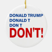 "Geen troep" Keramisch Ornament (Achterkant)