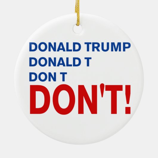 "Geen troep" Keramisch Ornament (Achterkant)