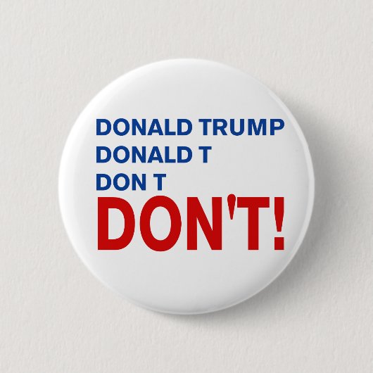 "Geen troep" Ronde Button 5,7 Cm (Voorkant)