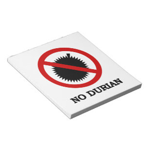 GEEN Tropisch Teken van het Fruit Durian Notitieblok