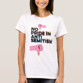 Geen trots op antisemitisme t-shirt (Voorkant)