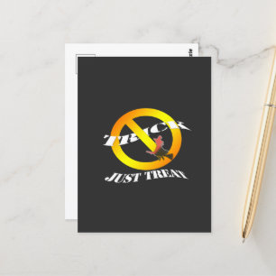 Geen truc alleen maar behandelen briefkaart