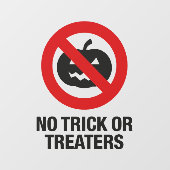 Geen truc of traktaties Anti Halloween Motif 1 Raamsticker (Vel)