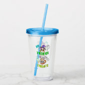 Geen trucjes, gewoon Schattige Acryl Drinkbeker (Achterkant)