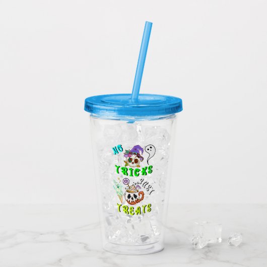 Geen trucjes, gewoon Schattige Acryl Drinkbeker (Achterkant ijs)