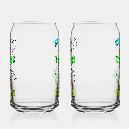 Geen trucjes, gewoon Schattige Blikvorm Glas (Links)