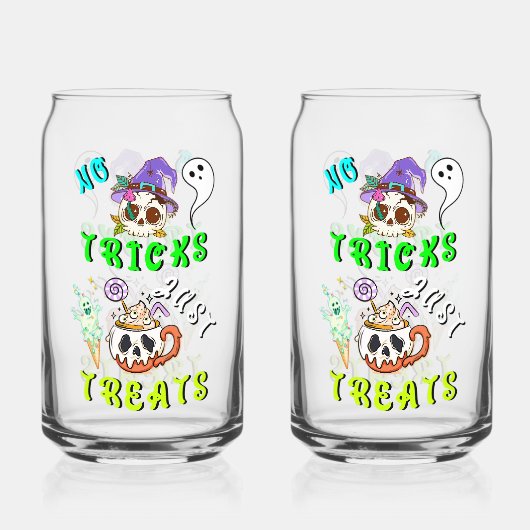 Geen trucjes, gewoon Schattige Blikvorm Glas (Achterkant)