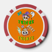 Geen trucjes, gewoon Schattige Poker Chips (Achterkant)