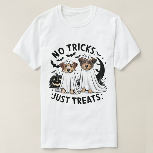 GEEN TRUCJES, TUST TRAKTEERT T-SHIRT (Design voorkant)