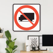 Geen truckbord poster (Thuiskantoor)