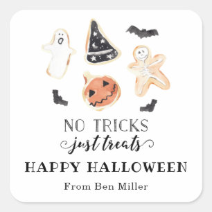 Geen trucs, alleen behandelt Halloween Sticker