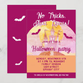 Geen trucs alleen trakteert op Spooky Castle Hallo Kaart (Voorkant / Achterkant)