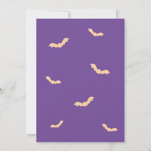 Geen trucs alleen trakteert op Spooky Castle Hallo Kaart (Achterkant)