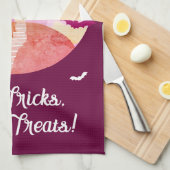 Geen trucs alleen trakteert op Spooky Castle Hallo Theedoek (Quarter Fold)