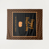 Geen trucs behandelen alleen de oranje pompoenen v wandkleed (Voorkant (horizontaal))