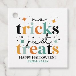 Geen trucs behandelen alleen Halloween Bedankjes Labels