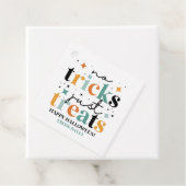 Geen trucs behandelen alleen Halloween Bedankjes Labels (In situ)