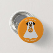Geen trucs behandelen alleen Halloween Dog Ronde Button 3,2 Cm (Voorkant /achterkant)